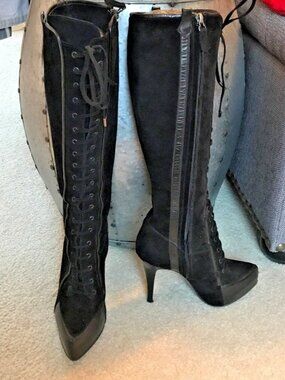 Nando Muzi Lace Up High Heeled Boot